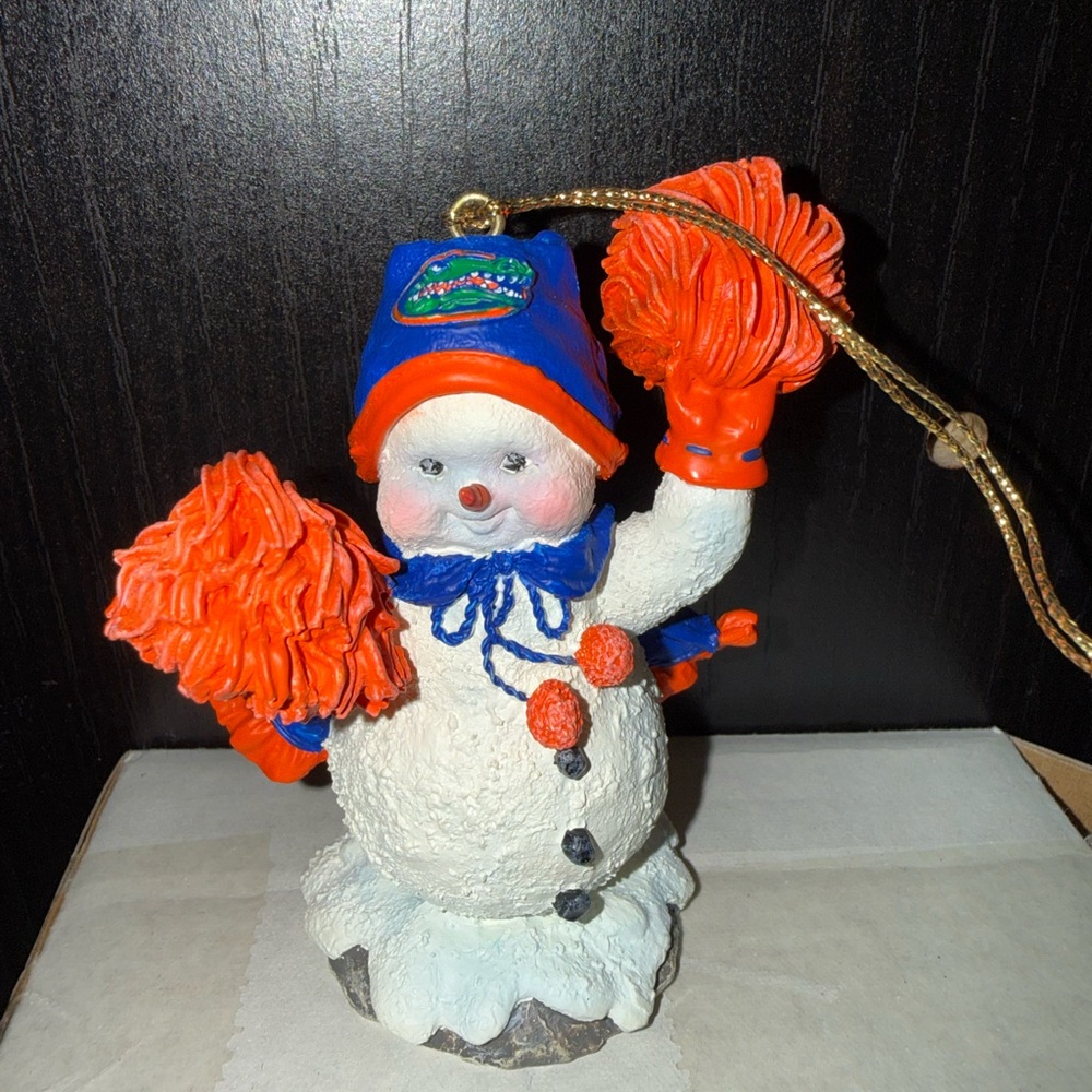 Ridgewood Collection Florida Gators Snowman Ornament Alice 2001 NIB